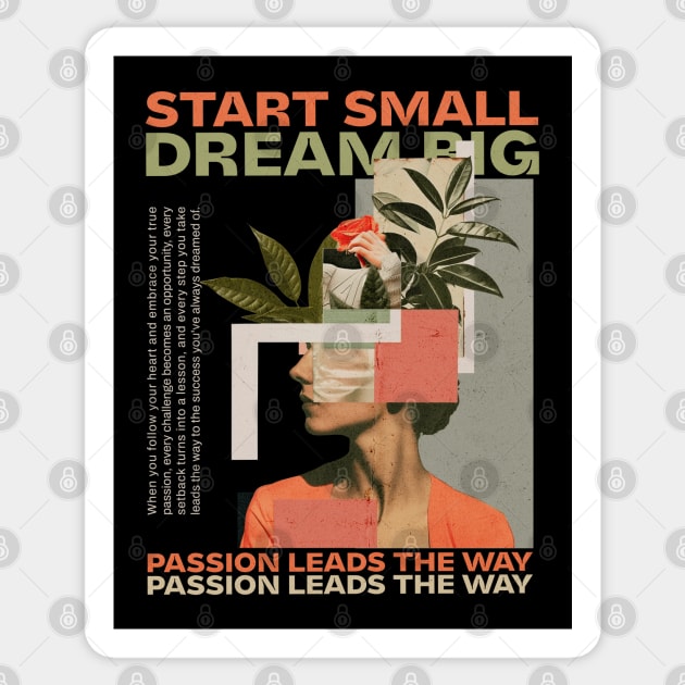 Start Small, Dream Big Sticker by Mara Bun